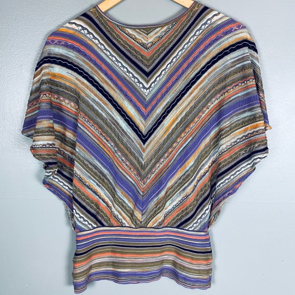 Missoni knit top keyhole dolman sleeve 6 designer - Picture 2 of 8